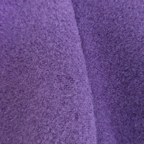 M By Shakara Wool Blend Coat with Faux Fur Cuffs Size 12 Belted - Picture 11 of 13